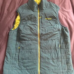 Patagonia Teal and Yellow Vest